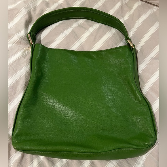 Michael Kors green leather shoulder bag, gorgeous, soft green leather - Picture 2 of 6
